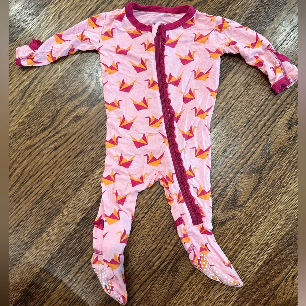 Kickee Pants Zippy with ruffles